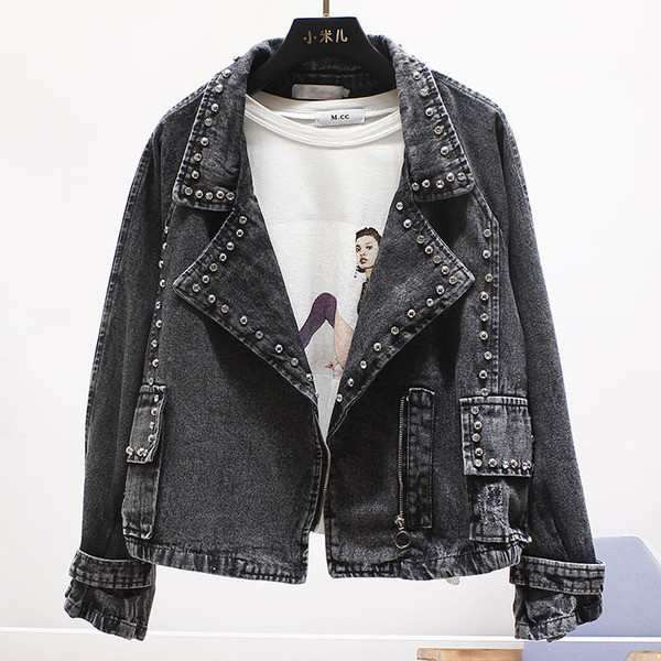 ΝΕΟ μοντέλο γυναικείο τζιν μπουφάν με τρουξ και τσέπες