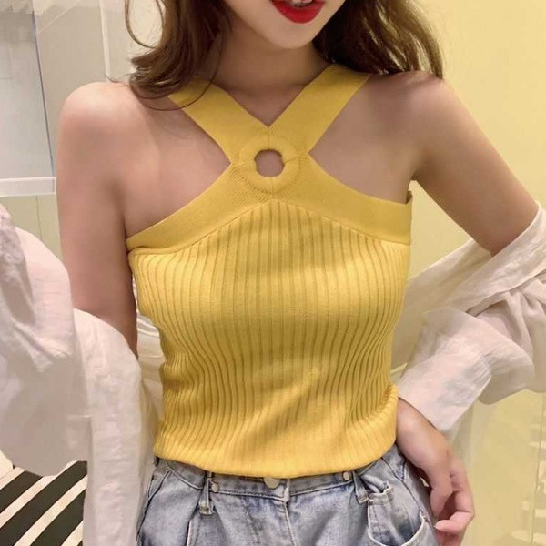 Ежедневен дамски потник  с широки презрамки