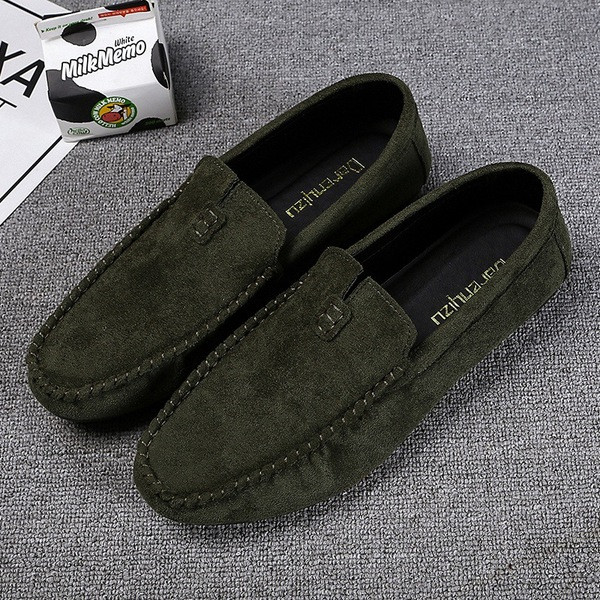 Модерни мокасини от еко велур изчистен модел