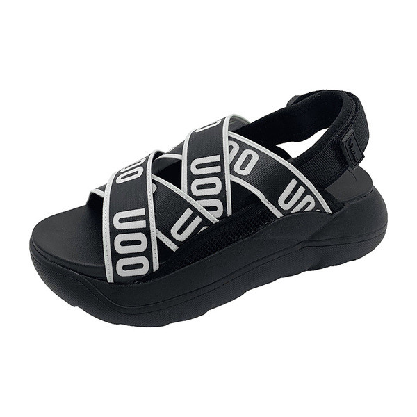 ÚJ Női alkalmi szandál felirattal és gumival