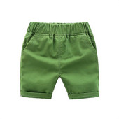 Model uni de pantaloni scurți pentru copii cu elastic și buzunare