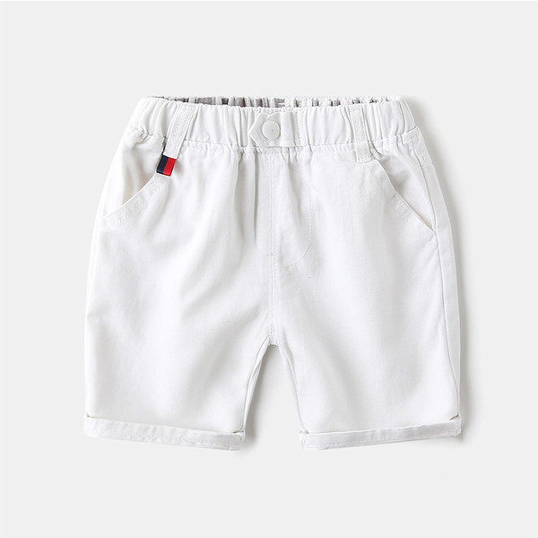 Casual παιδικά σορτς με κουμπί και λάστιχο