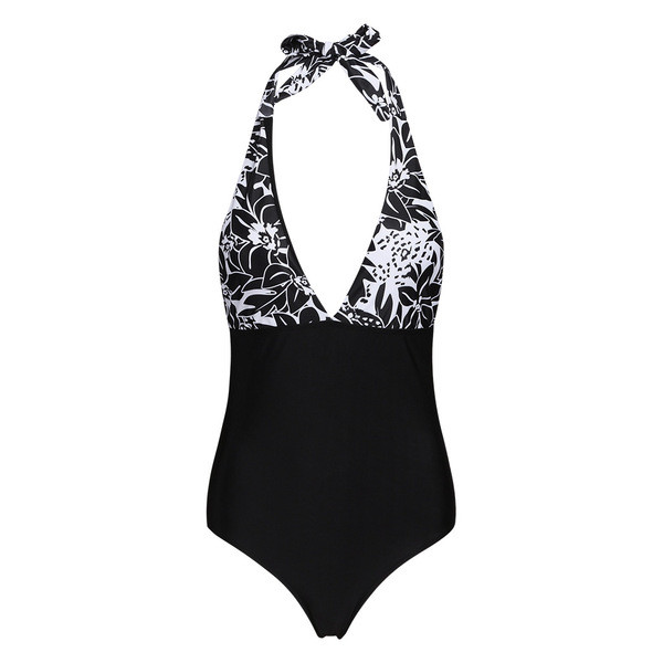 UUS mudel sügava dekoltee ja lillelise mustriga täielik naiste ujumistrikoo