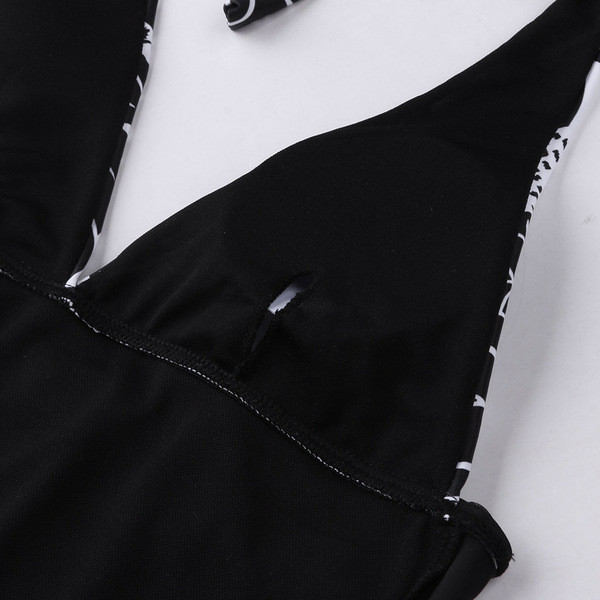 UUS mudel sügava dekoltee ja lillelise mustriga täielik naiste ujumistrikoo