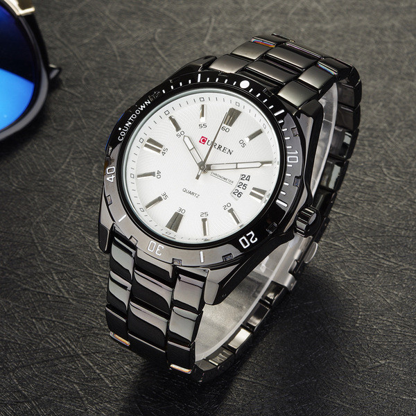 Férfi kvarc óra rozsdamentes acélból