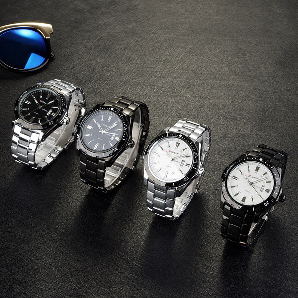 Férfi kvarc óra rozsdamentes acélból