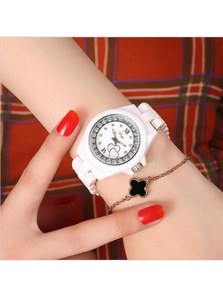 Új modell női vízálló karóra kerek kövekkel