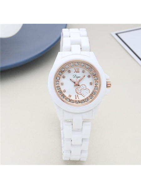 Új modell női vízálló karóra kerek kövekkel