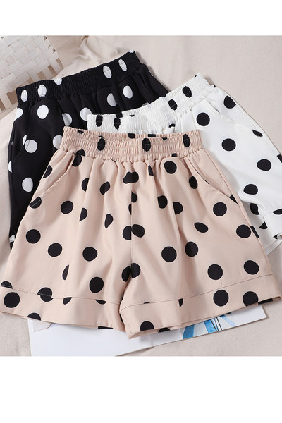 Alkalmi férfi nadrág elasztikus pöttyökkel és zsebekkel