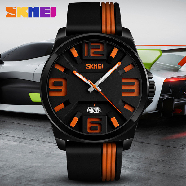 Férfi sportóra szilikon szíjjal