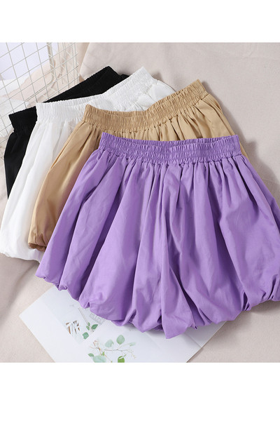 Alkalmi női rövidnadrág gumírozással