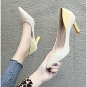 Pantofi dama eleganti model ascutit cu toc subtire