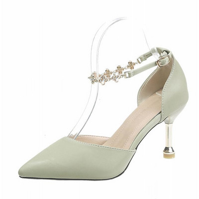 Pantofi eleganti de dama cu toc inalt cu pietre