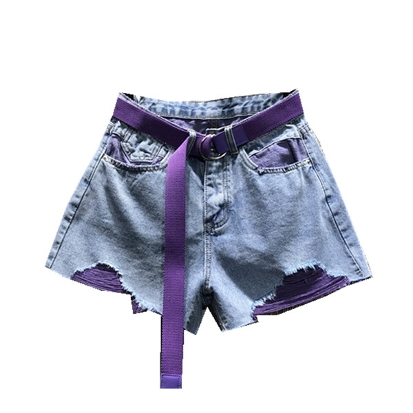 Női alkalmi rövidnadrág szakadt jobb oldali övvel