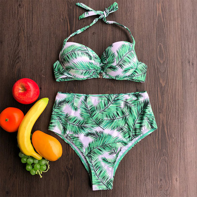 Costum de baie dama cu model floral