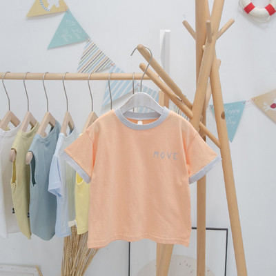 Tricou casual pentru copii cu maneca scurta si decolteu rotund