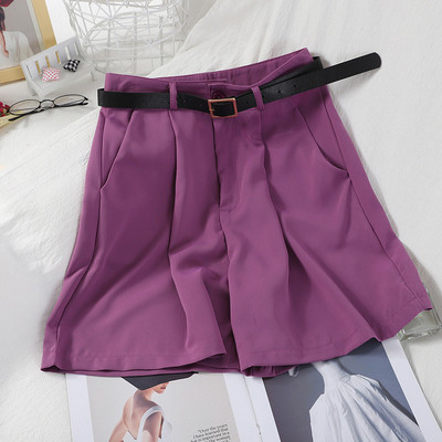 Pantaloni moderni de dama cu talie inalta si curea