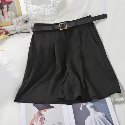 Pantaloni moderni de dama cu talie inalta si curea