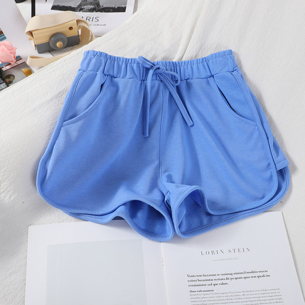 Pantaloni scurți casual dama cu elastic si buzunare