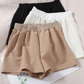 Pantaloni scurti de dama cu elastic si buzunare