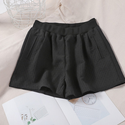Pantaloni scurti de dama cu elastic si buzunare