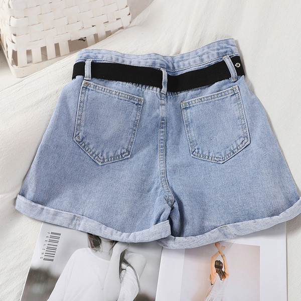 Naiste teksapüksid vööga