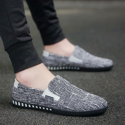 Model nou de mocasini pentru barbati cu talpa joasa din material textil
