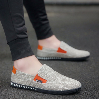 Model nou de mocasini pentru barbati cu talpa joasa din material textil