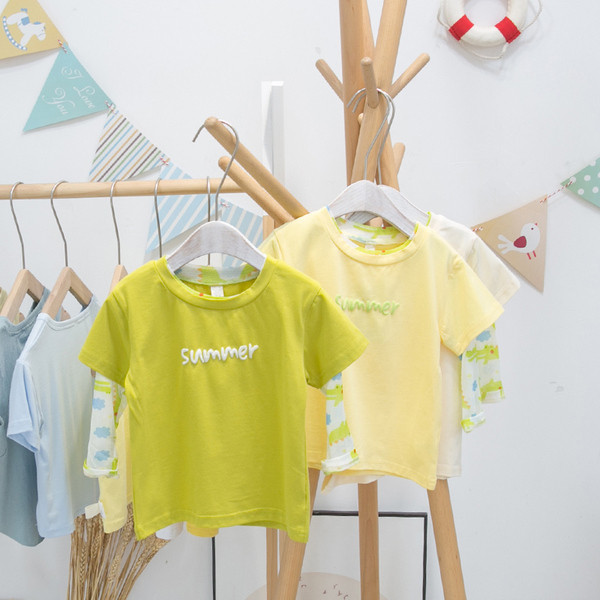 Új modell rövid ujjú gyerek póló fiúknak