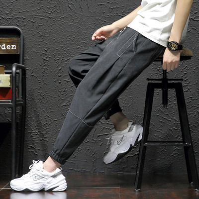Мъжки спортно-ежедневни панталони с ластик и джобове