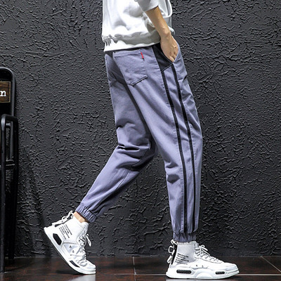 Model nou de pantaloni de primavara cu bordura si elastic