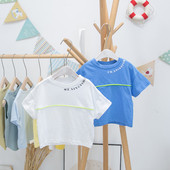 Tricou pentru copii model cu decolteu rotund si imprimeu