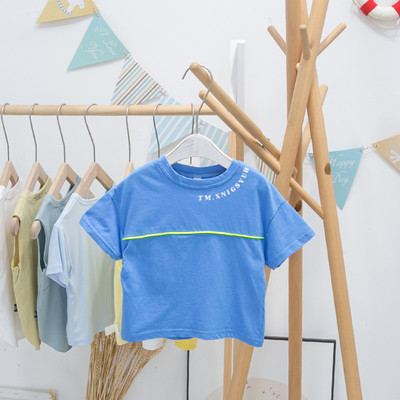 Tricou pentru copii model cu decolteu rotund si imprimeu