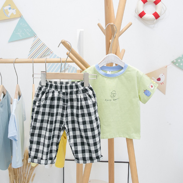 Taskutega laste ruudulised püksid poistele