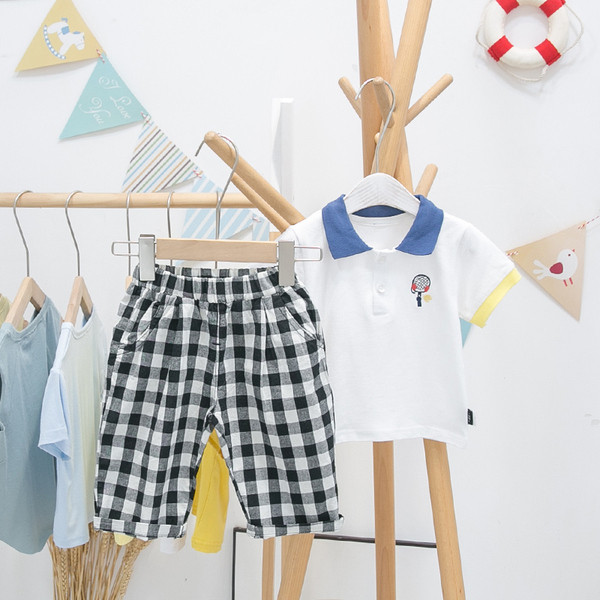 Taskutega laste ruudulised püksid poistele