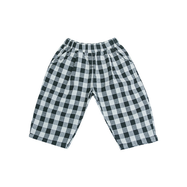 Taskutega laste ruudulised püksid poistele