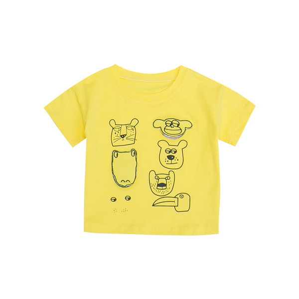 Új modell gyerek blúz kerek nyakkivágással fiúknak