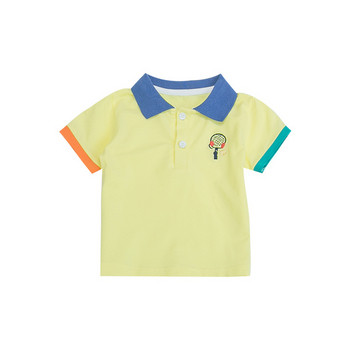 Нов модел детска блуза с яка и копчета за момчета 