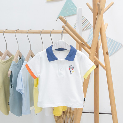 Model nou de bluza pentru copii cu guler si nasturi pentru baieti