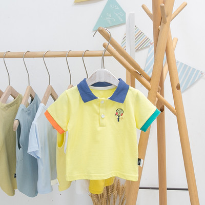 Model nou de bluza pentru copii cu guler si nasturi pentru baieti