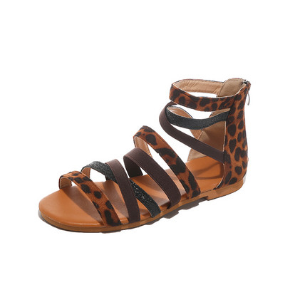 Loomamustri ja lukuga vabaaja naiste sandaalid