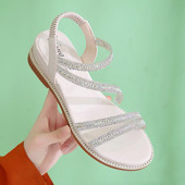 Sandale casual dama cu pietre si elastic