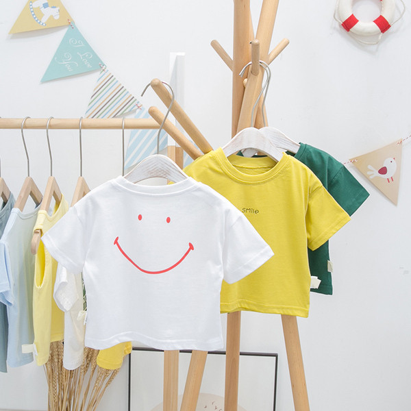 Ümara kaelusega vabaaja laste T-särk poistele