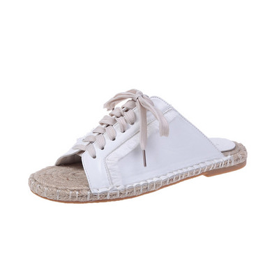 Papuci casual de dama cu sireturi si talpa subtire