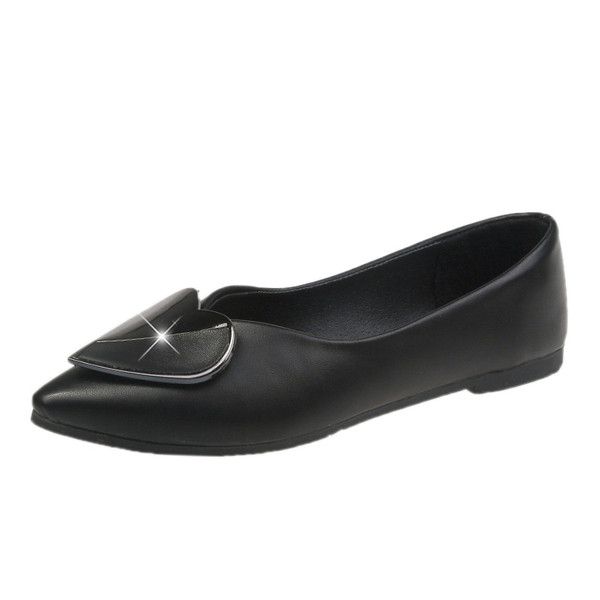 Metallist südamekaunistusega naiste vabaajajalatsite teritatud mudel