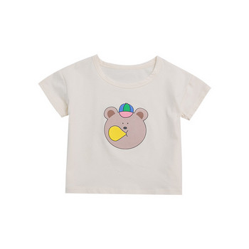 Παιδικό μπλουζάκι με απλικέ αρκουδάκι