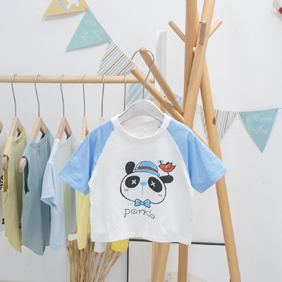 Model nou de tricou pentru copii cu decolteu rotund si maneci scurte