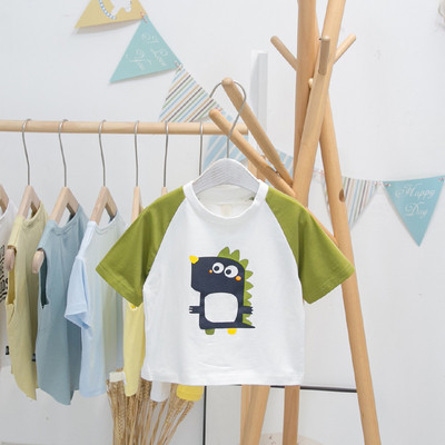 Model nou de tricou pentru copii cu decolteu rotund si maneci scurte