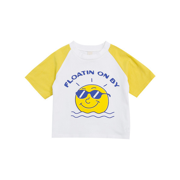 Model nou de tricou pentru copii cu decolteu rotund si maneci scurte