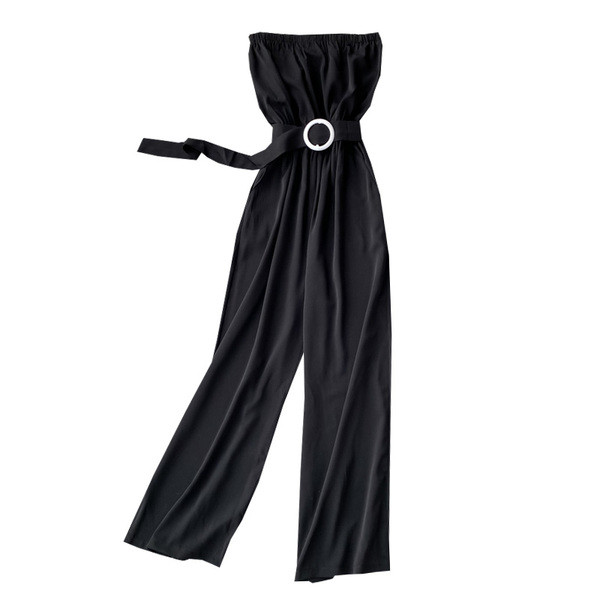 Salopeta casual dama cu centura fara bretele